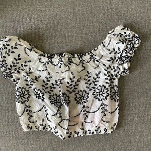 Embroidered Crop Top - American Eagle